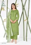 Saheli By Alok Jam Cotton Embroidery Dress Material